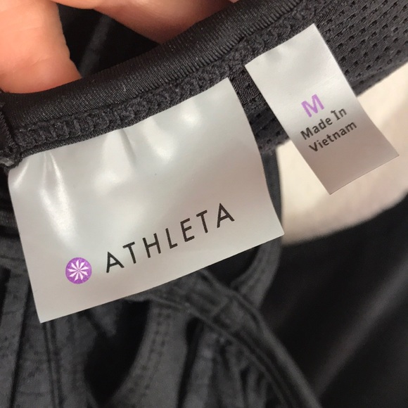 Athleta Hidden Agenda Black Tank Top M - Picture 7 of 7